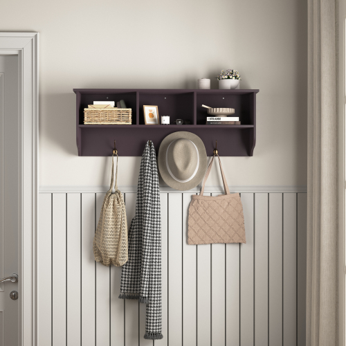 Wall Coat Rack with Shelf