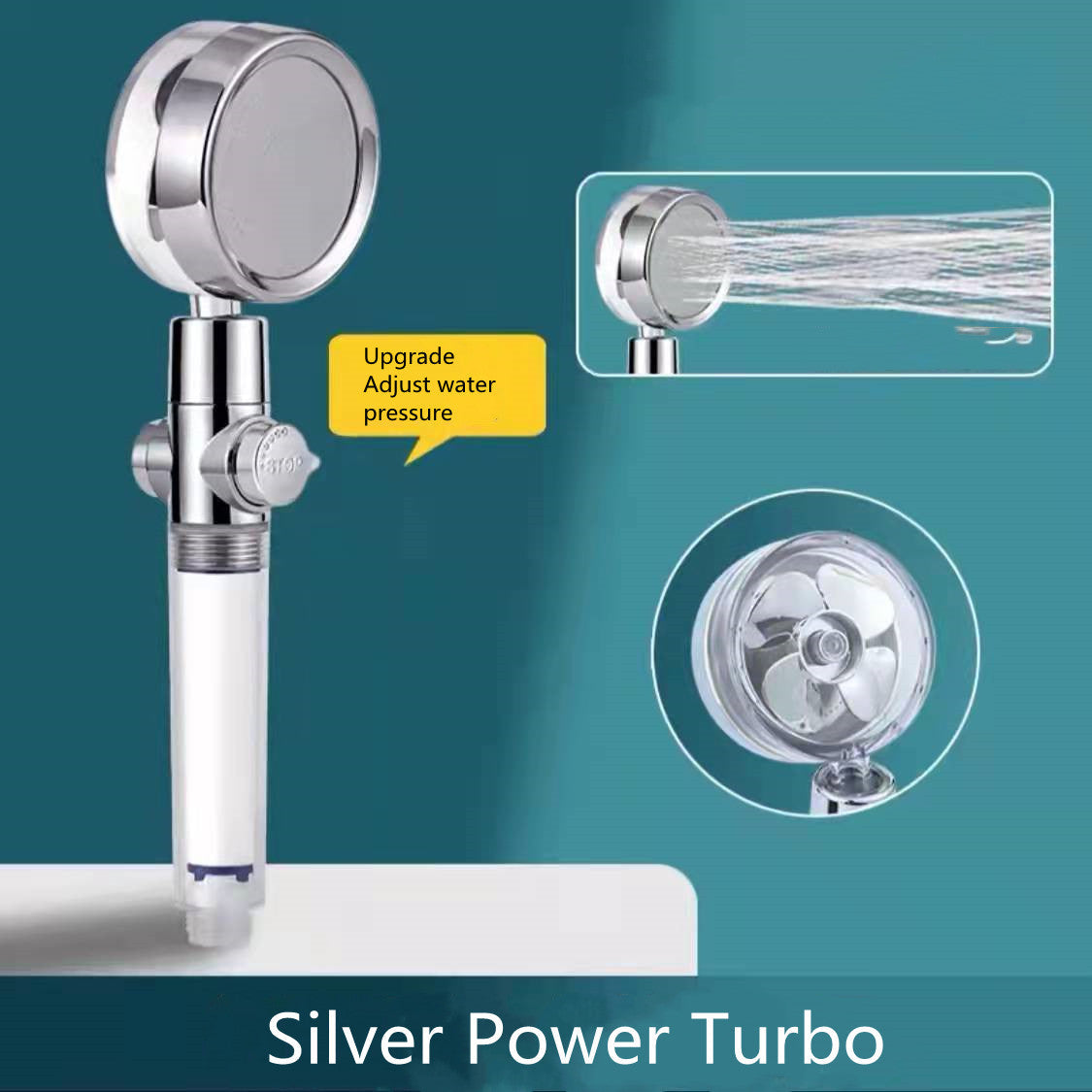 High-Pressure Turbo Fan Shower Head
