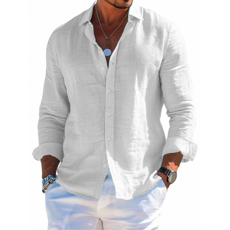Men's Relaxed-Fit Button-Up Shirt