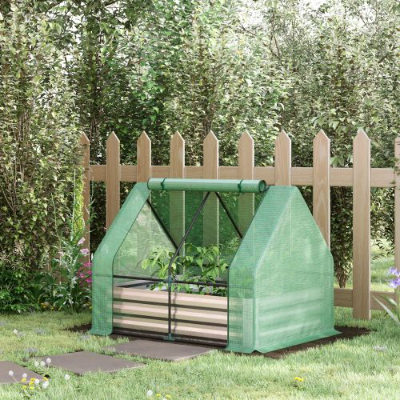 Raised Garden Bed with Greenhouse Cover