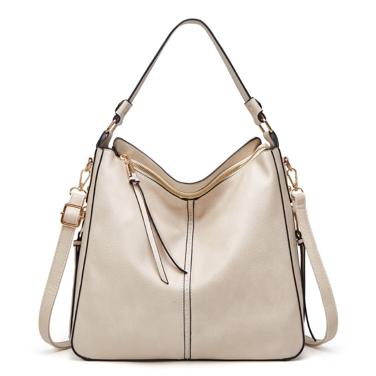 Zip Hobo Bucket Bag