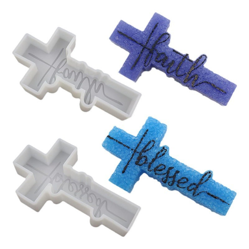 Rune Cross Candle Mold